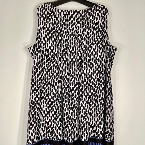 BLACK & WHITE PERCEPTIONS WOMAN SLEEVELESS DRESS 3X - Picture 7 of 10